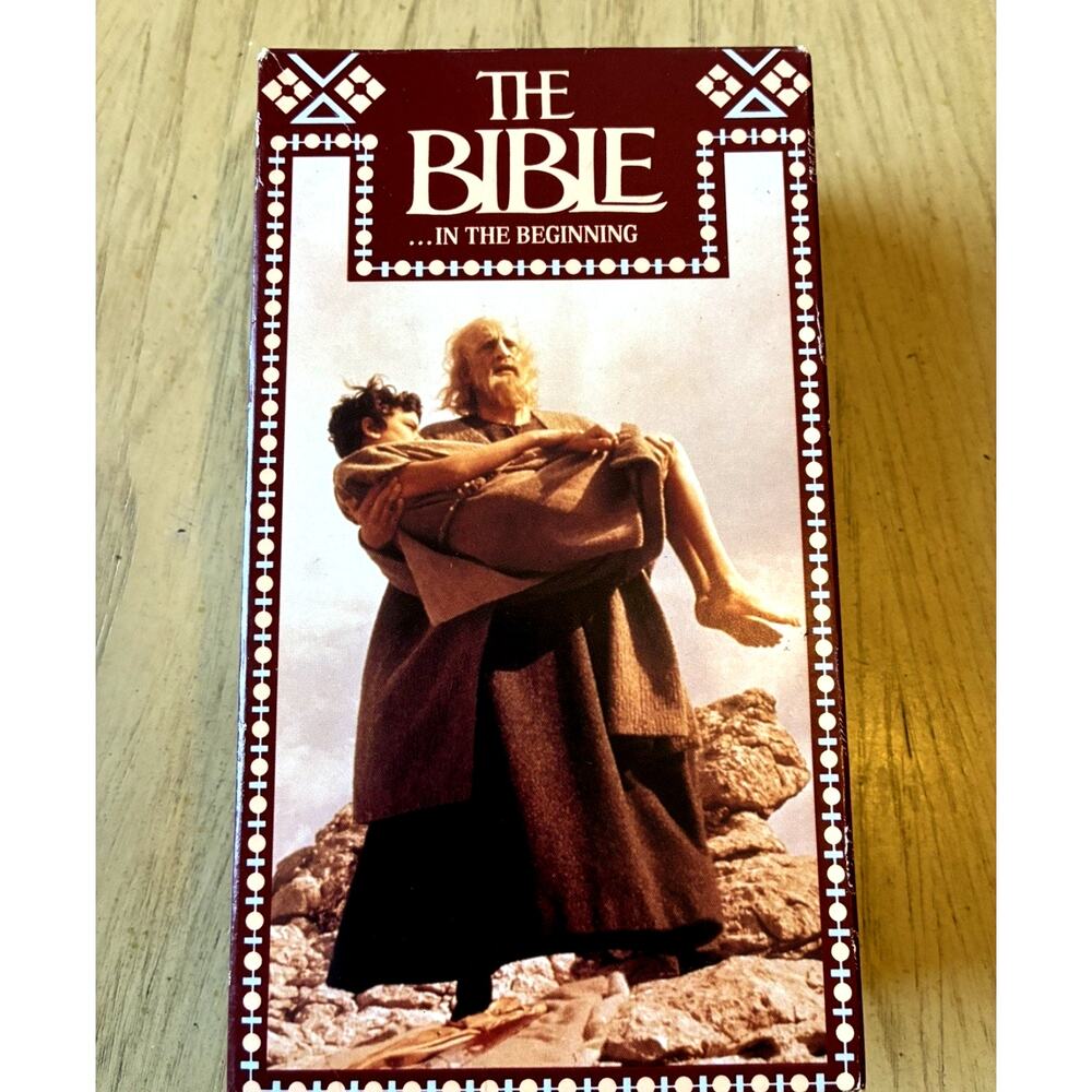The Bible In the Beginning Jesus VHS Tape 1992 Fox Video 2-Tape Set Christian’s